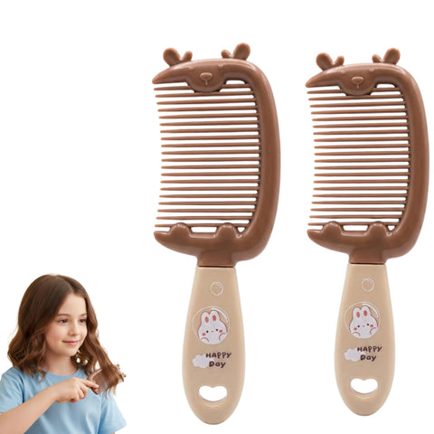 (BUY ONE GET ONE FREE) Toddler Hair Plastic Fine Tooth Combs Detangling Comb for Women Girls All Hairs Types Long Short Wet Dry Curly Straight