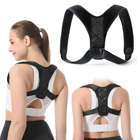 Posture Corrector Belt for Men & Women – Adjustable Posture Corrector Brace for Back, Shoulders, Clavicle and Pain Relief, Ergonomic Upper Back Support for Improve Spinal Alignment and Prevent Arch
