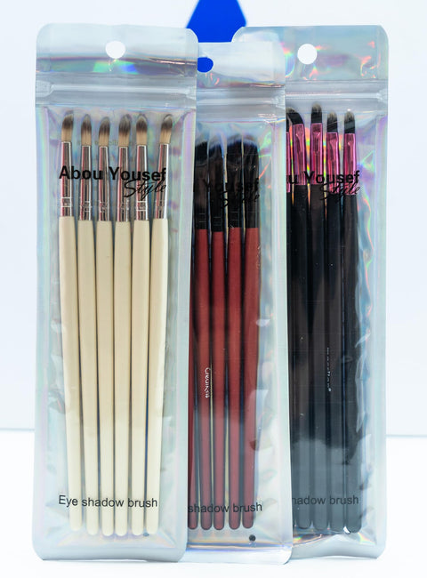 Eyeshadow Brushes Set 6 Pcs - Assorted (Random Color)