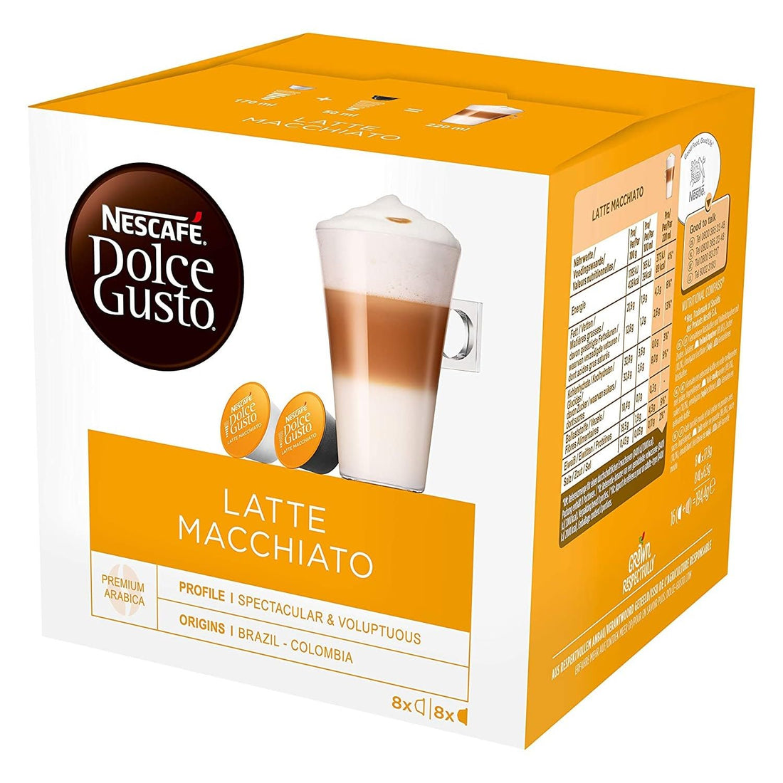 NESCAFÉ DOLCE GUSTO Latte Macchiato 16 Capsules 8 Servings