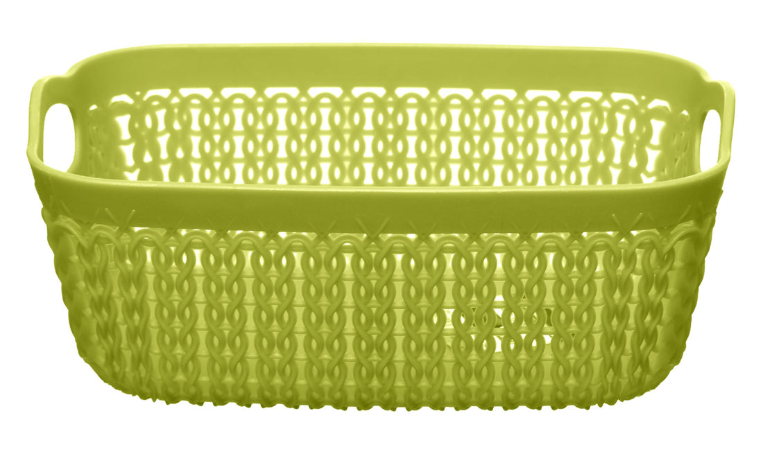 Tamara Large Rectangle Basket 24Cm - Green