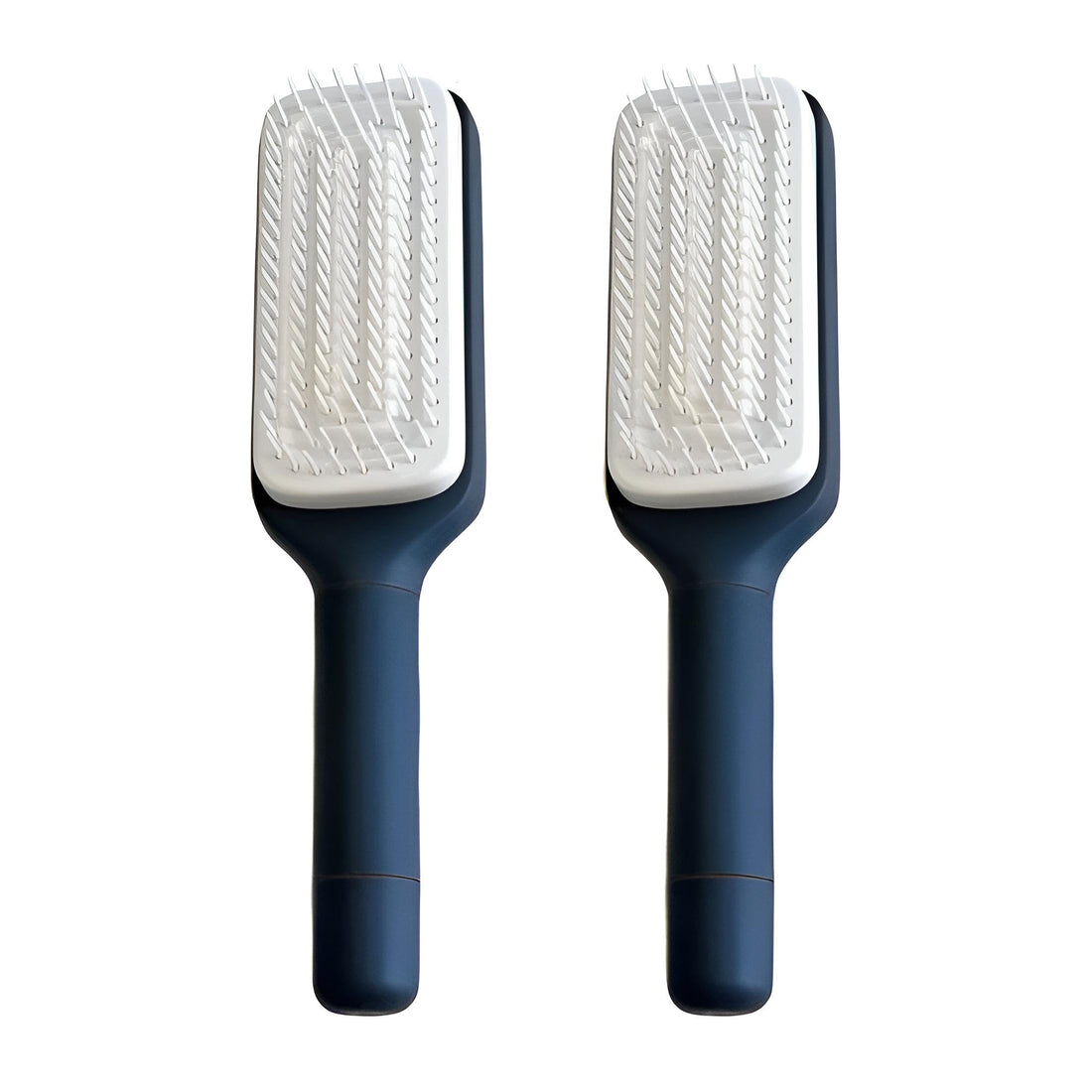 Self-cleaning Hair Brush-Ideal for men and women, this high-performance tool effortlessly loosen hair while promoting the health of the scalp (2 pieace in the color shown)