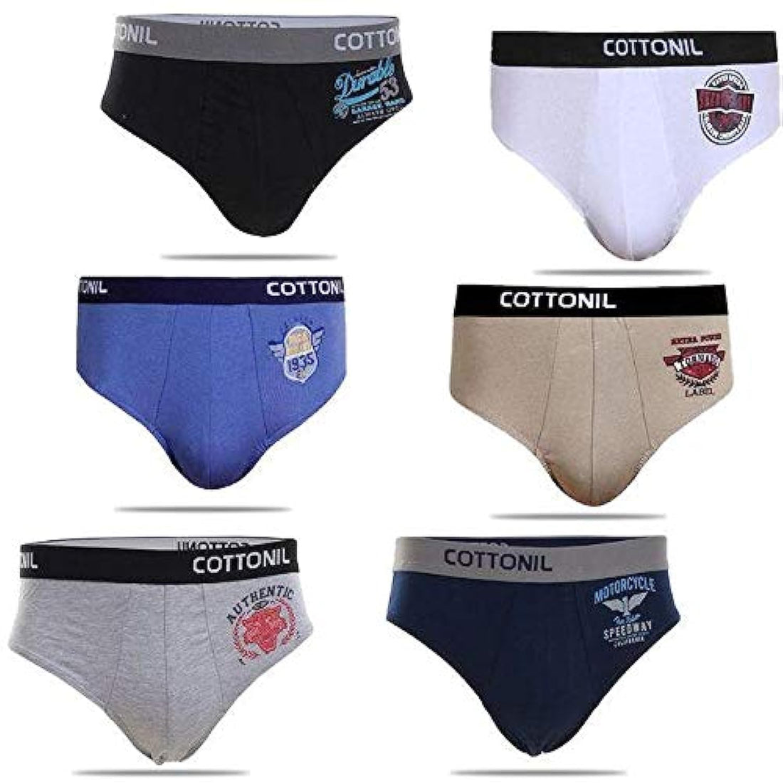 Cottonil Men set of 6 bikini relax Boxer Briefs