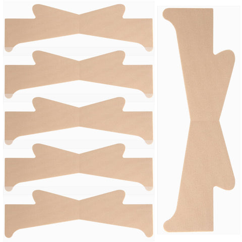 6pcs Neck Lift Strips, Invisible Elastic Tape for Women & Men, Self-Adhesive Necktape for Improving Wrinkles Neck Lines- Skin Color