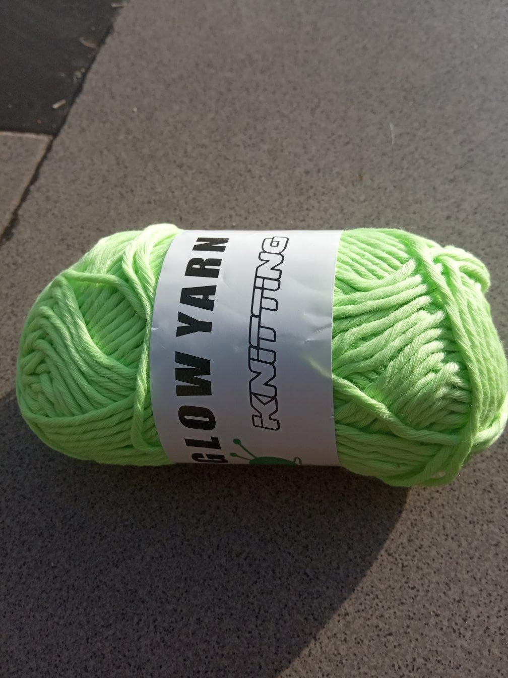 "Fluorescent Fluorescent Fluorescent Crochet Cotton Yarn Kit" - Hand Crochet Embroidery and Hand Knitting Embroidery Stitch (Fluorescent Fluorescent Cotton Crochet Yarn Set)