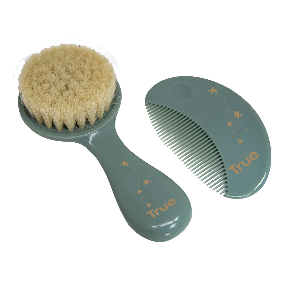 TRUE gold Soft hair brush and comb set blue 2 Piece
