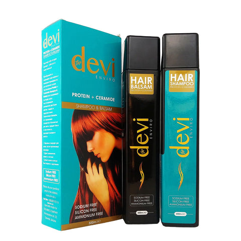 Set for Protein + Ceramide Hair Shampoo 500 ml & Balsam 500 ml