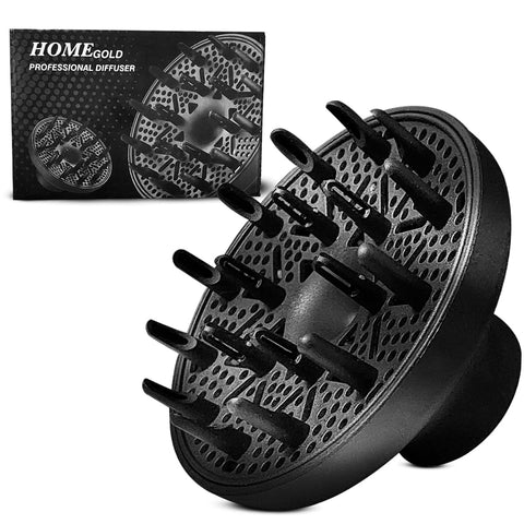 Home Gold Universal hair diffuser, Universal attachment fits almost all hair dryers, for curly or wavy hair styling, dry and gain maximum volume without frizz