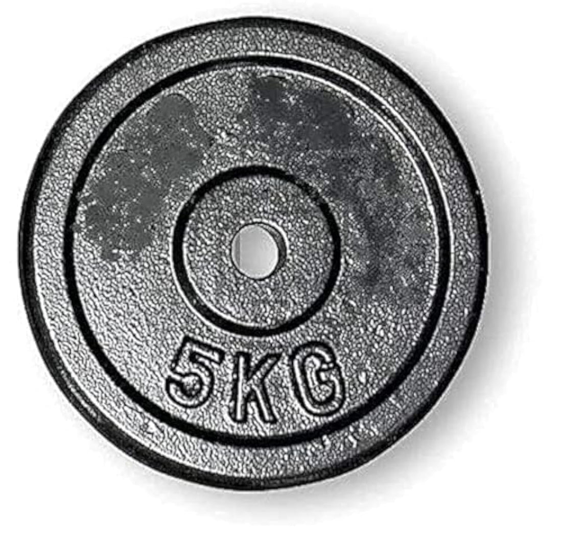Dumbbell 5kg Fixed Metal and Plastic Black