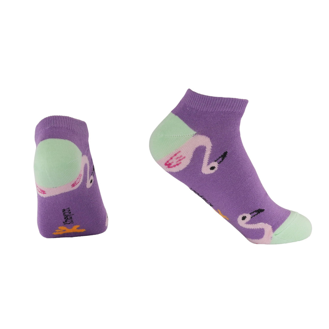 Kheyoot flamingo printed calf socks For Women 60263-P