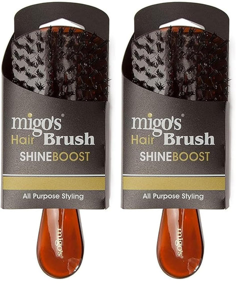 Arix Migo's Hair Brush, Honey (Pack of 2)