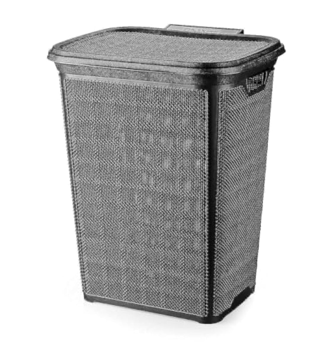 Sat Laundry with Lids 60L 46x38.5x57 Black Max Plast