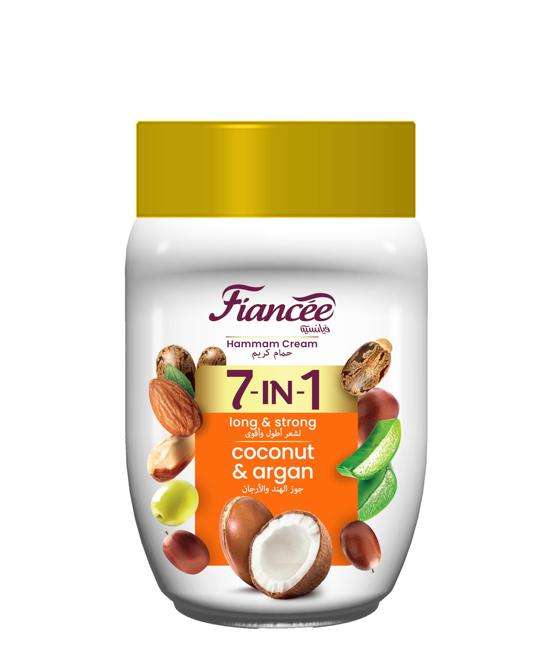 Fiancee Hammam Cream 7 IN 1 With Coconut And Argan (Long & Strong) - 950ML