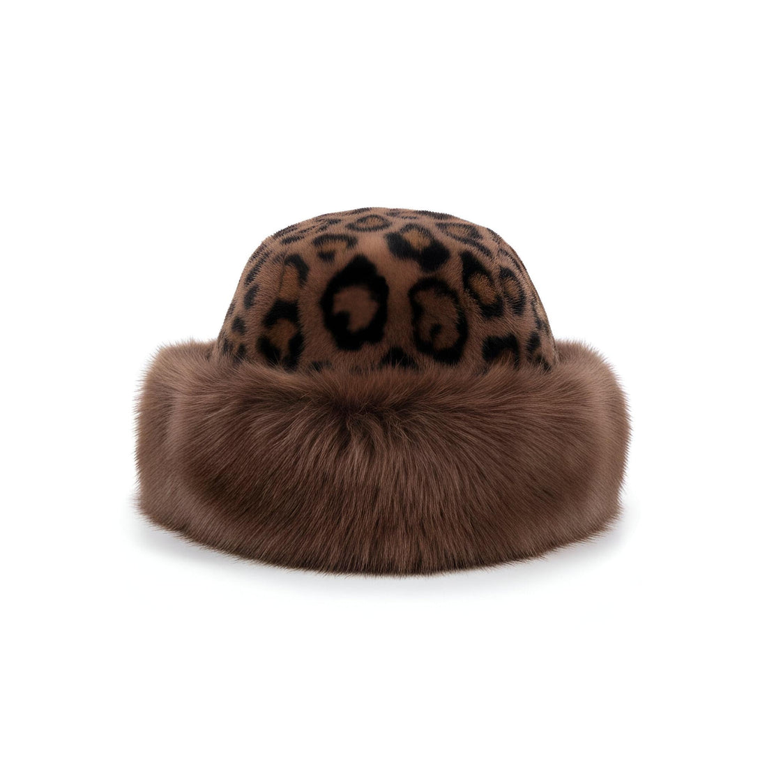 Cheetah Beanie - Fuzzy Faux Fur 2000s Emo Grunge Inspired Hat, Cool Coquette Style Accessory for Casual Outfits and Trendy Looks