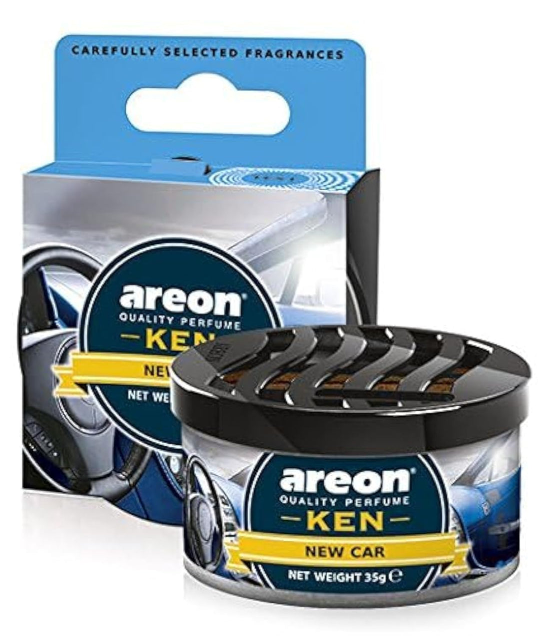 AREON Ken Car Perfume - New Car, Pack of 1, AK19