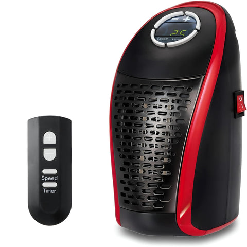 Portable Electric Heater 400W Fast Heating Temperature Control 15-32°C Remote LED Display | دفاية كهربائية محمولة 400 وات تسخين سريع تحكم بالحرارة 15-32 درجة ريموت شاشة LED
