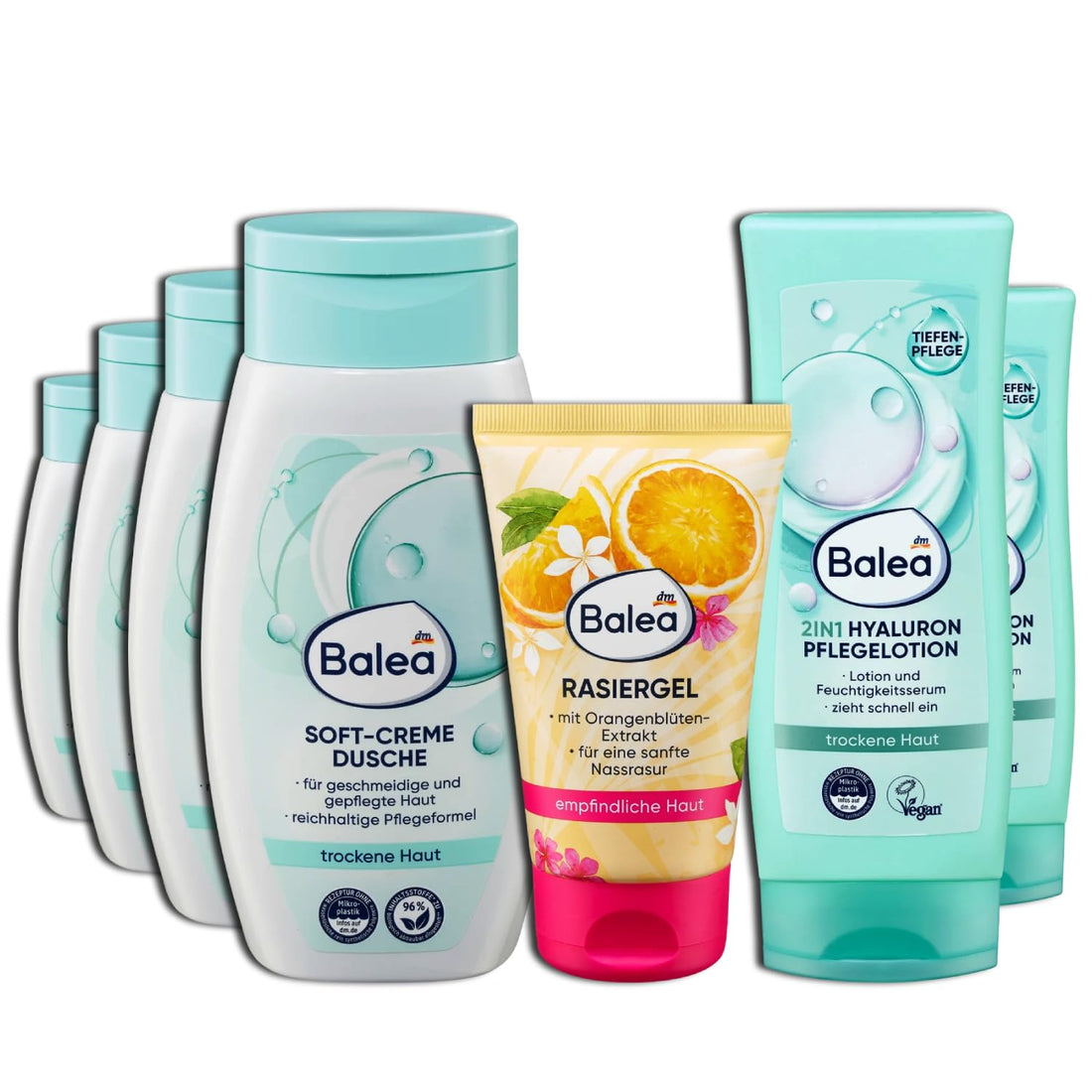 Balea Hyaluronic acid care lotion, 200 ml, 2-in-1 Care Lotion,Absorbs quickly,For normal to dry skin,Moisturizing