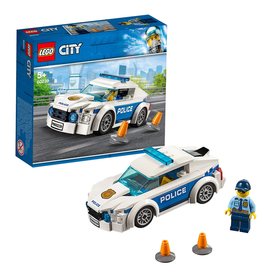 LEGO City Police Patrol Car 60239 Building Kit (92 Piece)