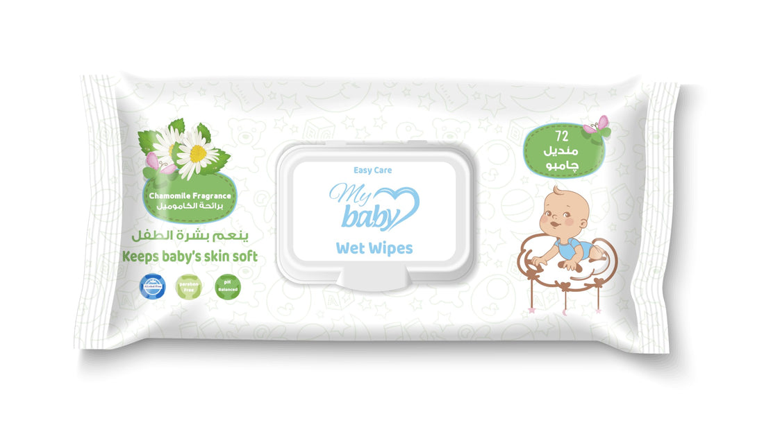 Easy Care Baby Wipes, Chamomile Scent, 72 Wipes