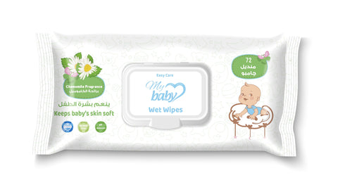 Easy Care Baby Wipes, Chamomile Scent, 72 Wipes