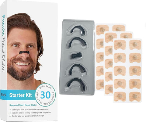 30 Pairs Anti-Snoring Sleep Magnetic Nasal Strips, Innovative Design Anti-Snoring Equipment, Reduce Snoring, Skin Safe Sleep Nasal Strips for Breathe Better