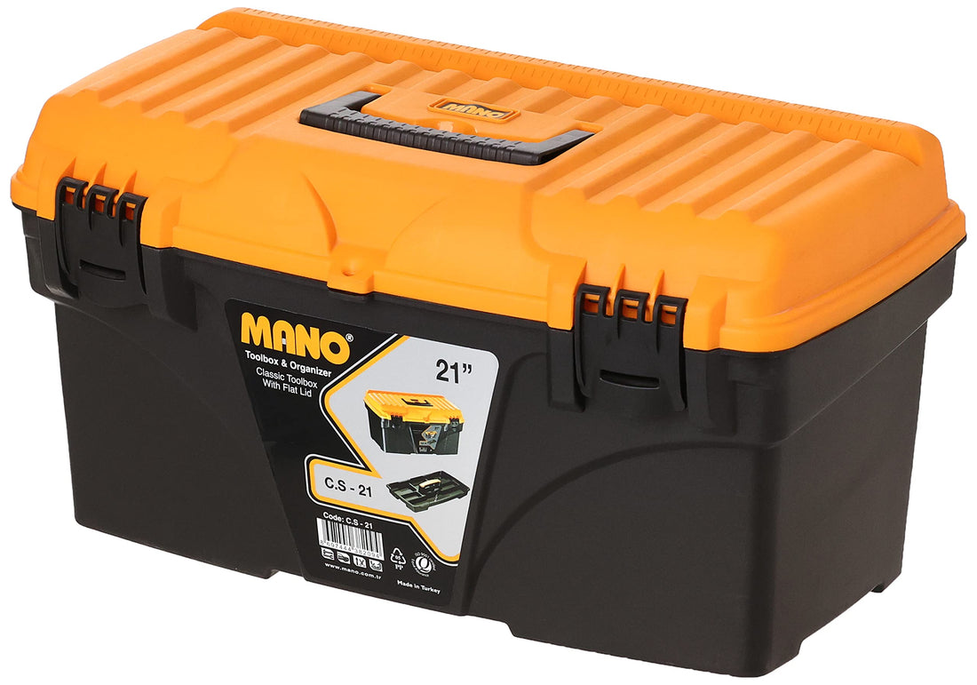 CLASSIC TOOLBOXES WITH FLAT LID 21" - 535mm*291mm*280mm Mano C.S-21 Turkey