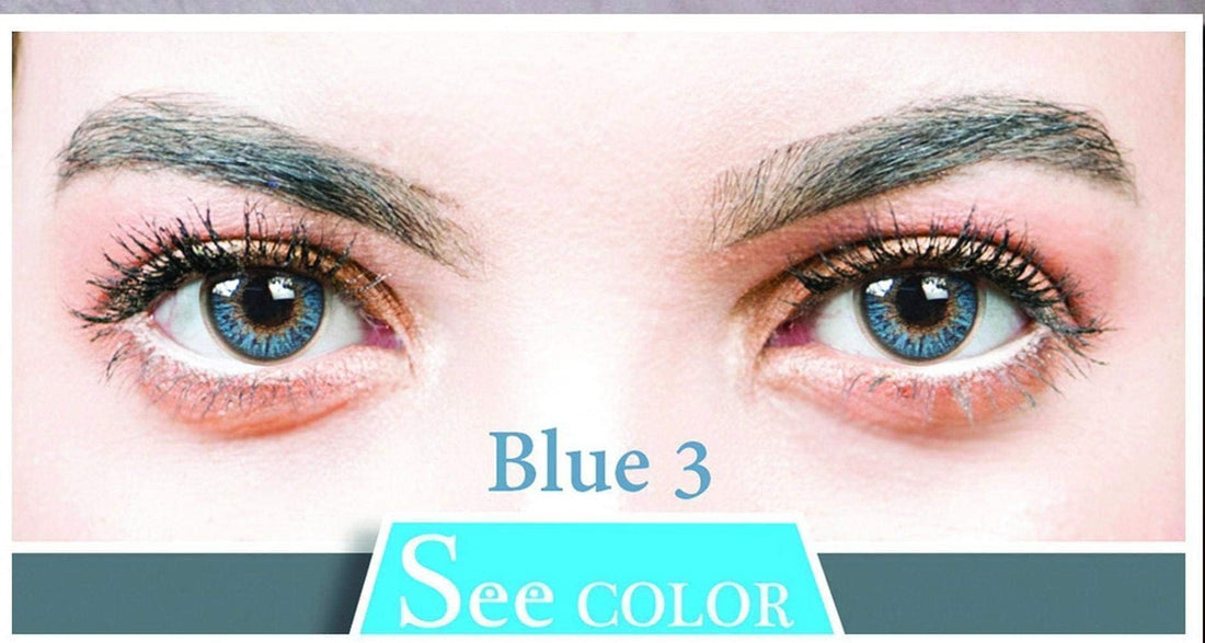 Cosmetic Yearly Disposable Contact Lenses,Blue