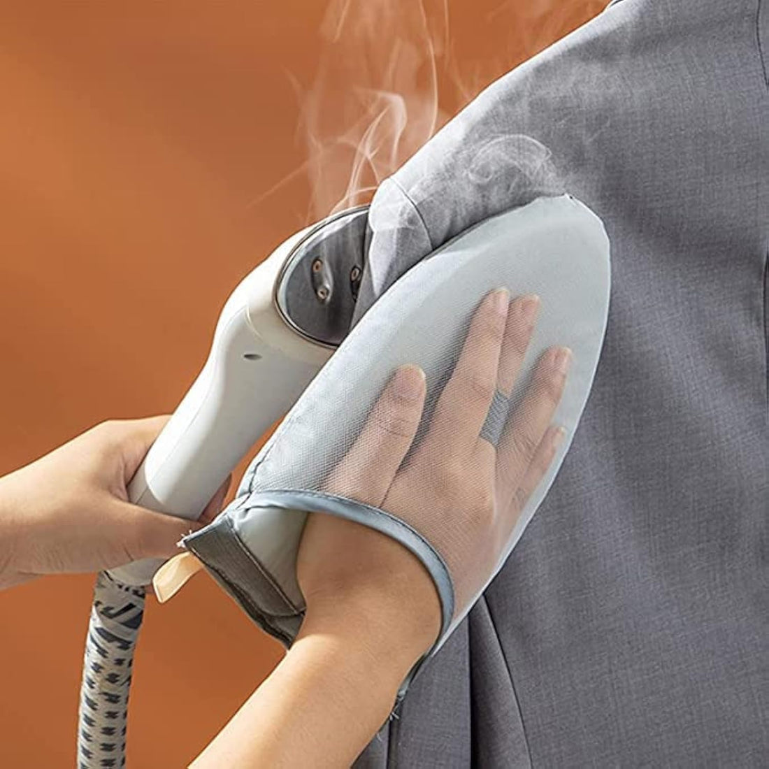 Steam Ironing Glove,Waterproof and Steam Resistant Glove with Finger Ring,Steam Glove for Complete Garment Care,Heat Resistant Gloves