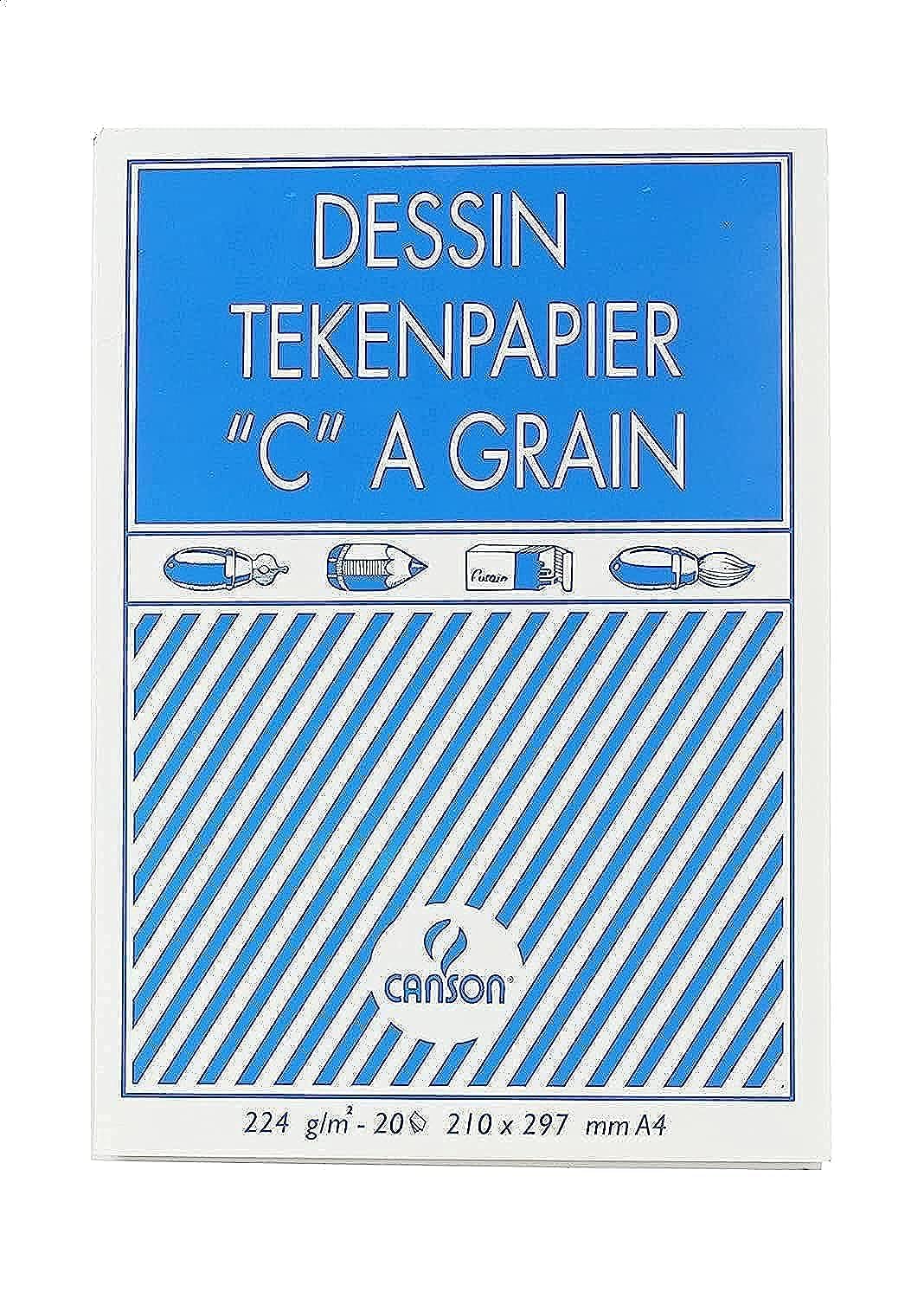 Canson Grain Paper a4 Sketch Book - 20 Sheets