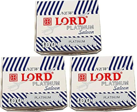 Lord Platinum Single Edge Razor Blades, 300 blades