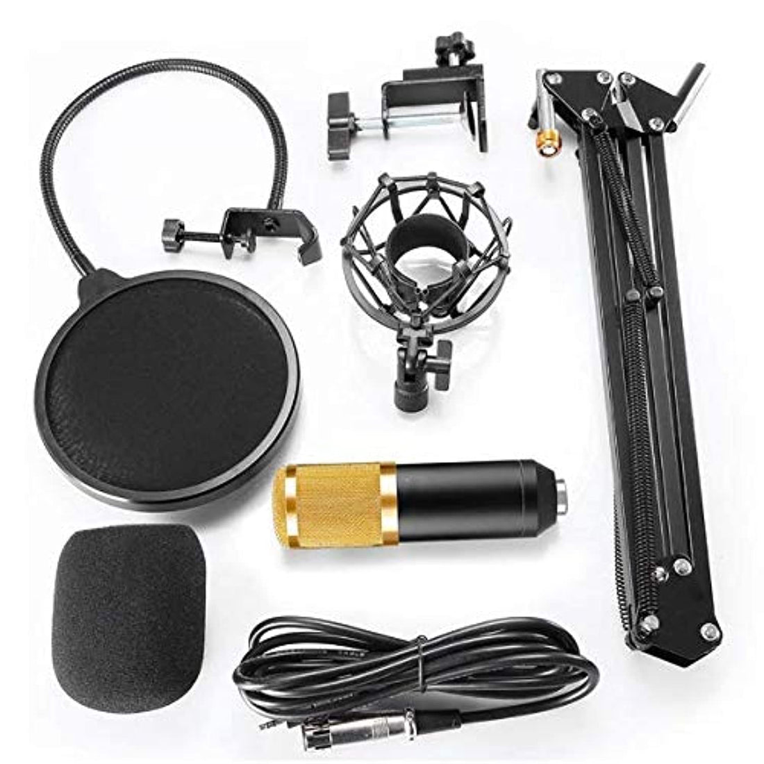 Generic BM800 Professional Studio Broadcasting Recording Condenser Microphone Set