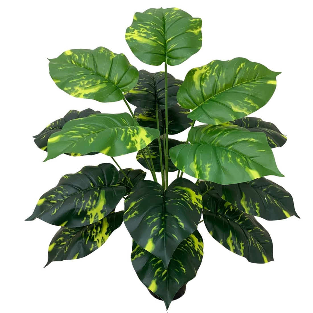 Garden Hub Artificial 12 Leaf Plants | Tree for Home Decor| Living Room | Office Small | Medium Size 56cm/1.7ft (Money Plant)