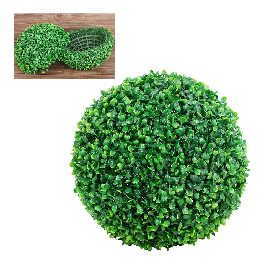 Artificial Plants Grass Ball Faux Boxwood Decorative Balls Easy to Maintain for Backyard/Balcony/Garden/Wedding and Home Décor