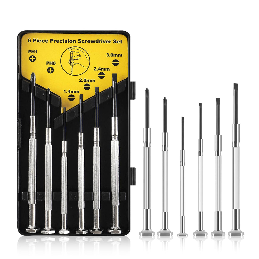 6 in 1 Mini Precision Mechanic Screwdriver Set, Watchmaker Tool Set, Glasses and Watchmakers Repair Glasses Small Screwdriver Precision Screwdriver