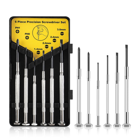 6 in 1 Mini Precision Mechanic Screwdriver Set, Watchmaker Tool Set, Glasses and Watchmakers Repair Glasses Small Screwdriver Precision Screwdriver