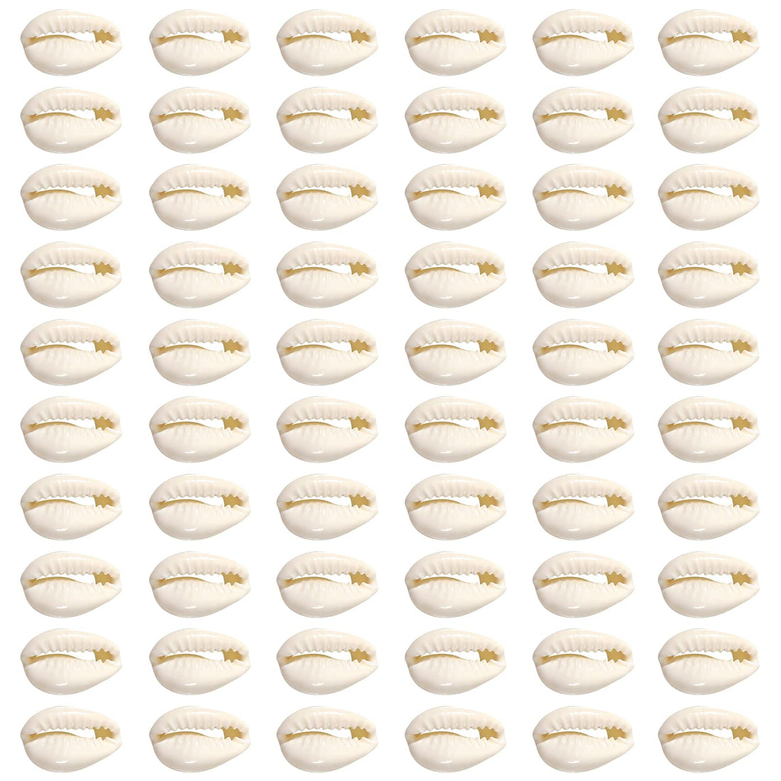 JAZZEEL 200 Pieces Natural Shell Pearls - 18mm to 21mm White Sea Shell Beads for Beach-Themed Bracelets, Necklaces, and Decorative Jewelry Crafting Projects