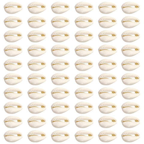JAZZEEL 200 Pieces Natural Shell Pearls - 18mm to 21mm White Sea Shell Beads for Beach-Themed Bracelets, Necklaces, and Decorative Jewelry Crafting Projects