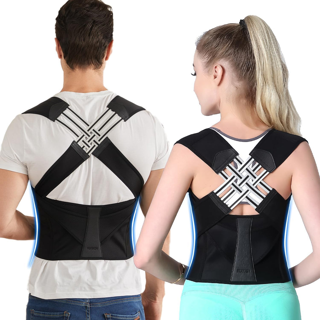 Posture Corrector for Women and Men, Adjustable Shoulder Posture Brace, Back Straightener Posture, Used for Middle and Upper Spine X-Large (Waist 27-33 Inch)