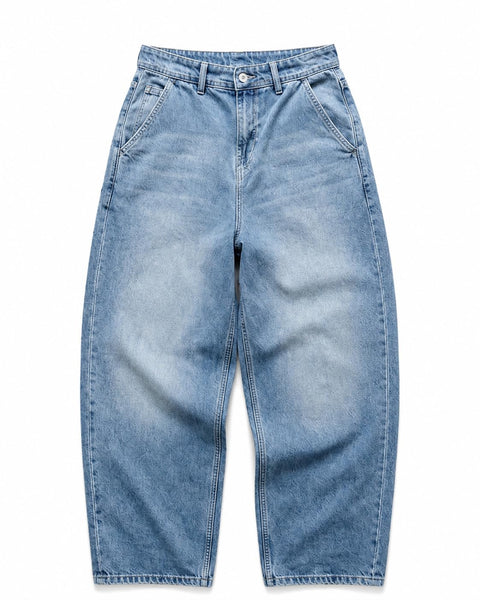 Men’s Baggy Wide Leg Jeans Loose Fit Denim Pants Casual Streetwear Relaxed Fit Straight Denim Trousers