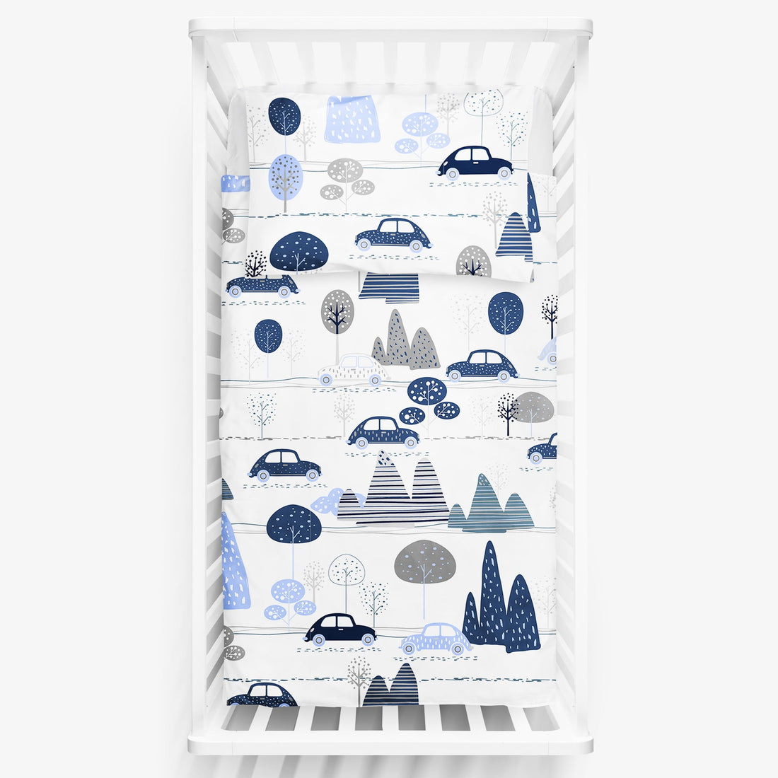 Baby Comfort 2 Piece Kids Bedding Set 120x90 cm Duvet Cover & Pillowcase for Toddler Cot (Cars)