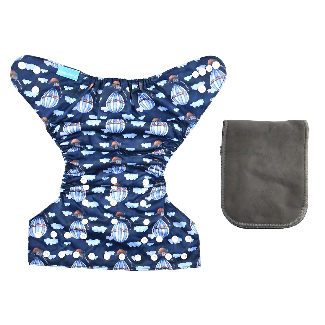 Mix&Max Baby Washable Diapers Printed Shapes For Unisex-Multicolor