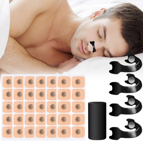 Nose Plasters Magnetic Snoring Nose Strips – Pack of 60 Nose Strips Snoring Stopper for Better Breathing, Nasal Strips Anti-Snoring