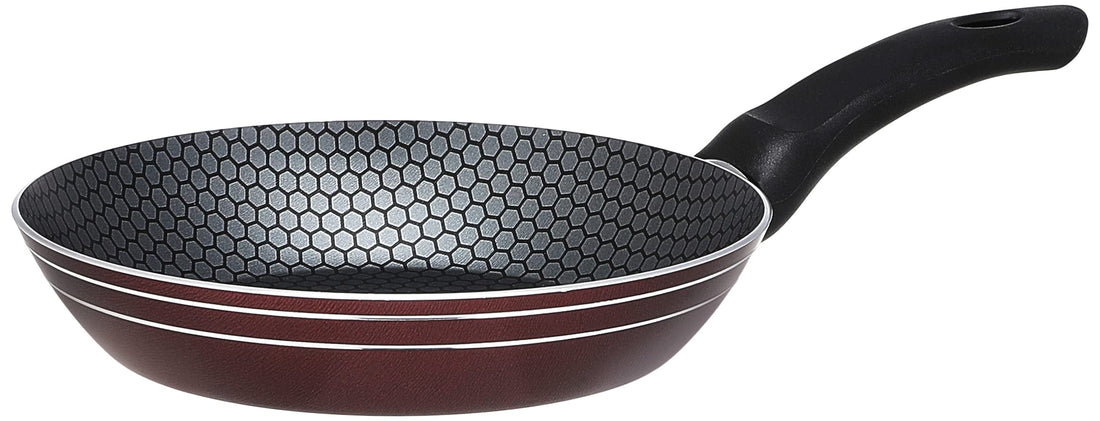 Trueval fry pan dark red size 22 cm