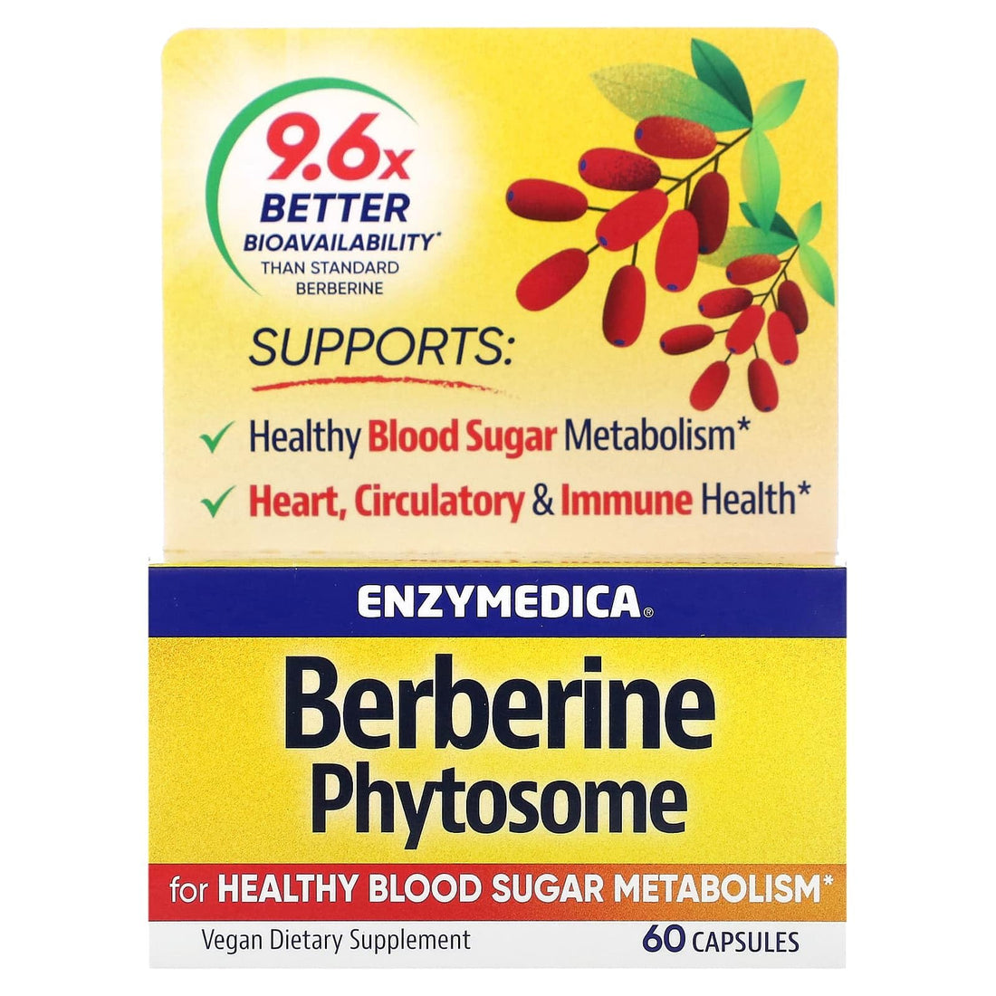 Berberine Phytosome Capsules – Advanced Herbal Wellness Support & Daily Nutritional Balance – High-Bioavailability Formula – 60 Caplets