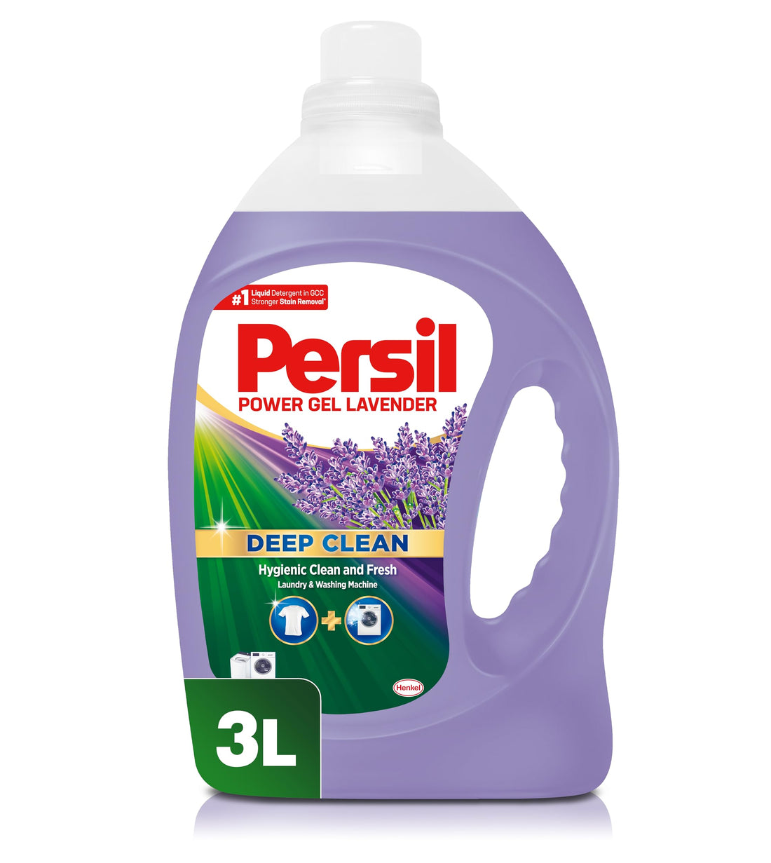 Persil Power Gel Liquid Laundry Detergent, With Deep Clean Technology, Lavender, 3 L