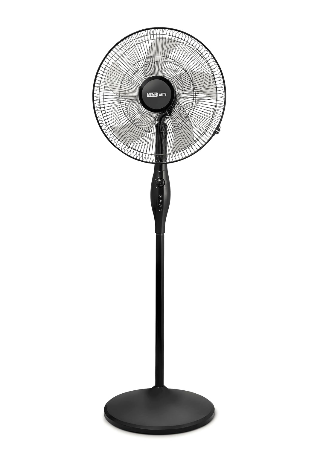 Black & White SF-79 Storm Model Pedestal Vertical Fan, 18-Inch Size, Black