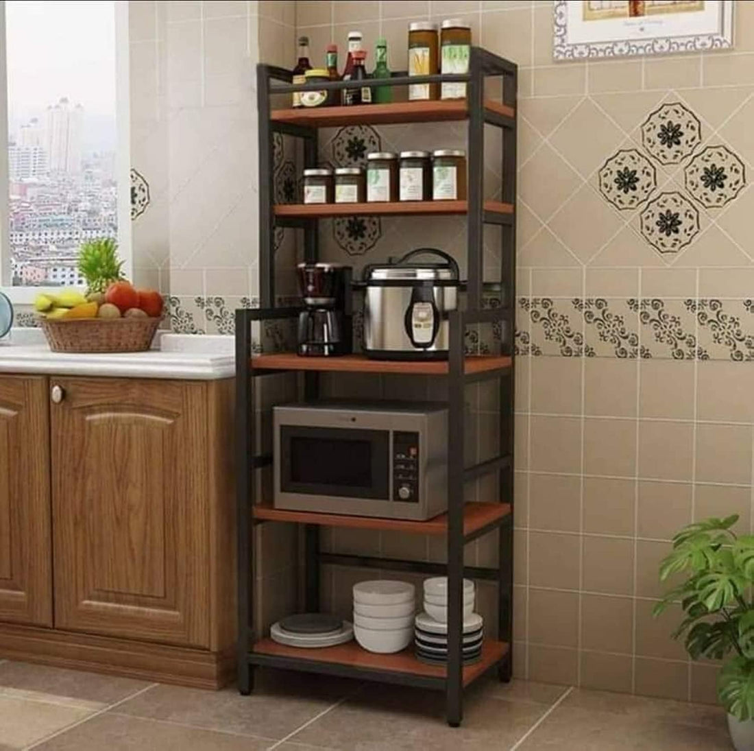 MASTEEL99 Practical Kitchen Stand Microwave Holder