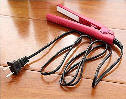 Mini Hair Straightening Irons Flat Hair Straightener Tool(Pink)