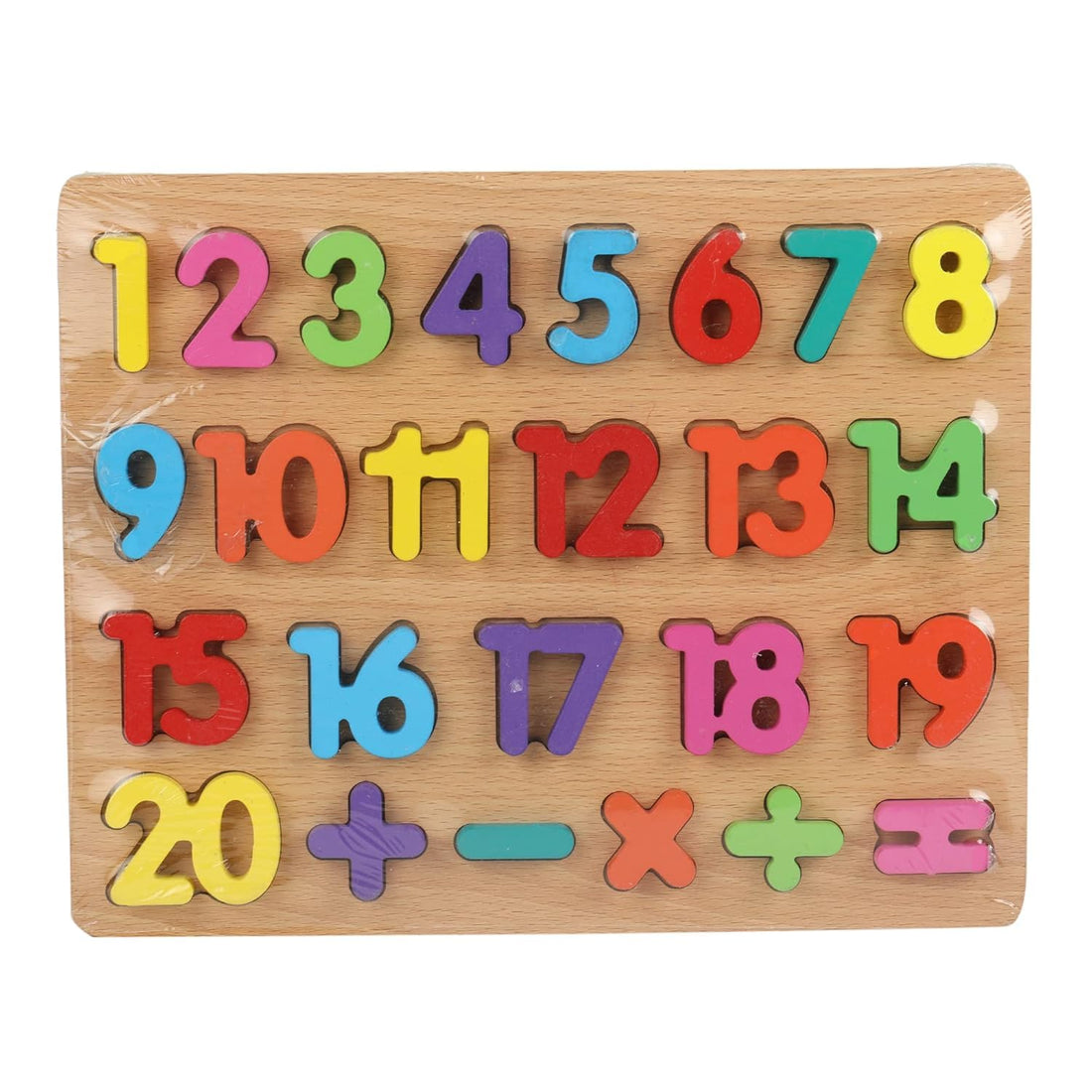 Generic ABC wooden Puzzle Letters Plates Education toys for kids by Play2Learn-multi size (numbers)