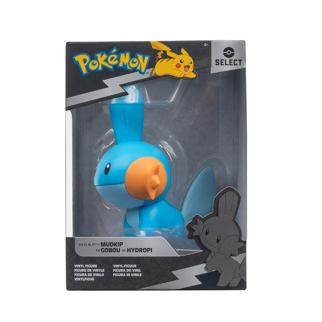 Jazwares Pokémon Select Mudkip Vinyl Figure, 10 cm Size